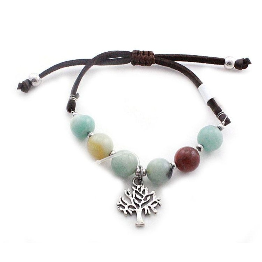 Tree of life w/ semi precious stone bracelet